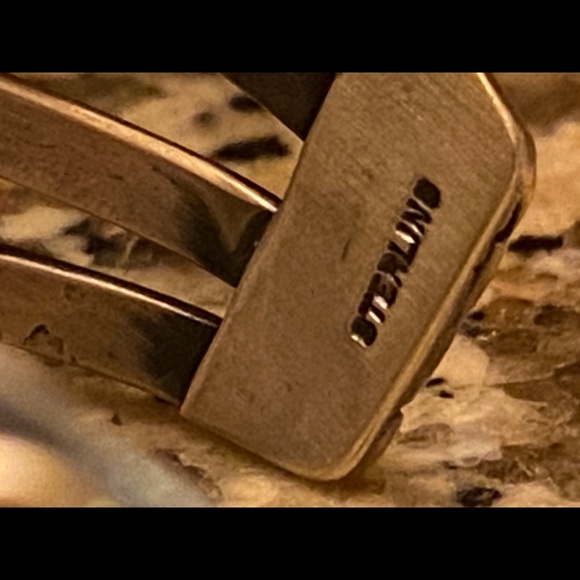 HOST PICK!✨Navajo Naitive American Sterling Silver Turquoise Cuff by Delvin John - Picture 6 of 12